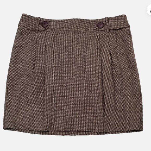 ANN TAYLOR LOFT Wool Blend Mini Straight Skirt 6750E1M - Picture 1 of 7
